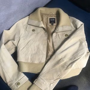 Helium leather bomber jacket. $75obo